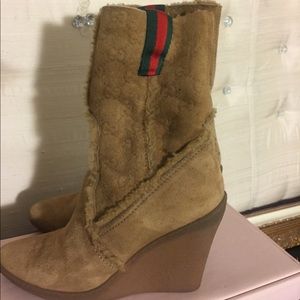 Gucci suede boots